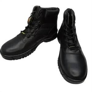 NEW RHINO men's tactical safety leather work boots in black
